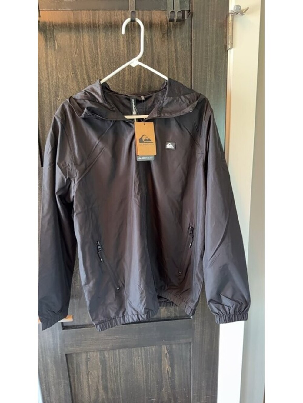 Quiksilver Dryflight Black Hooded Jacket #0020